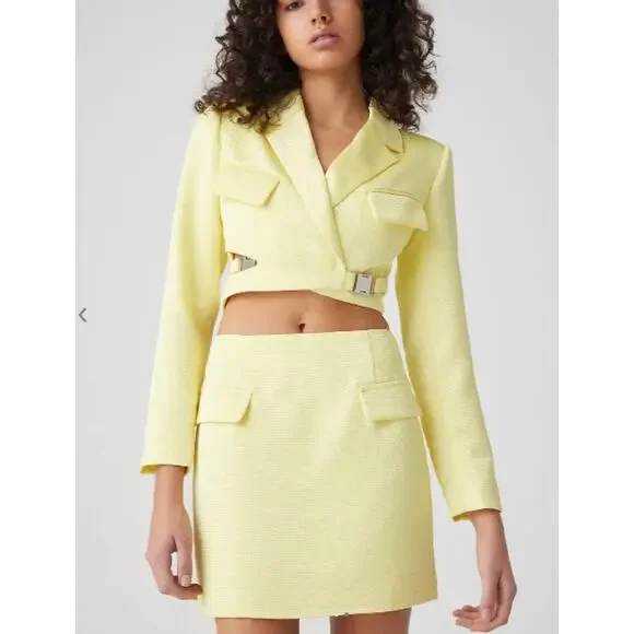 Atoir Emerson Blazer SET- NWT SIZE L/12 COLOR YELLOW - Picture 2 of 4